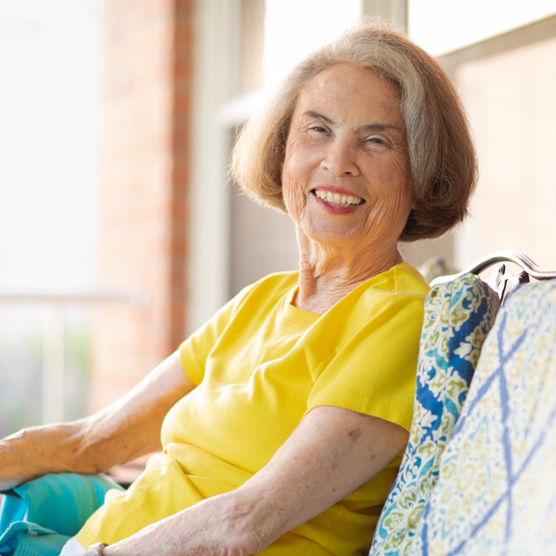 Woman smiling