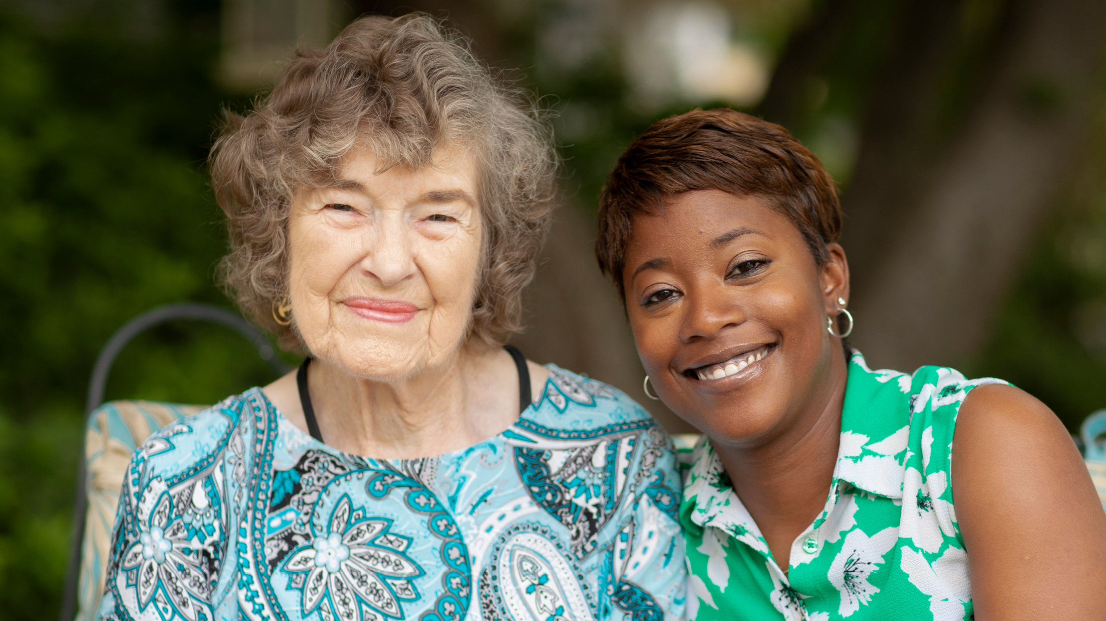 women smiling