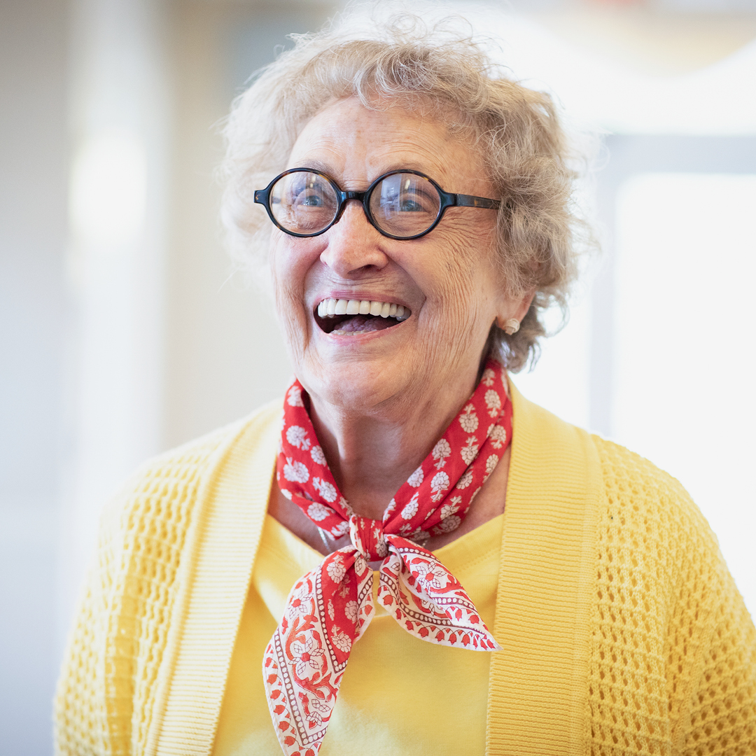 woman smiling