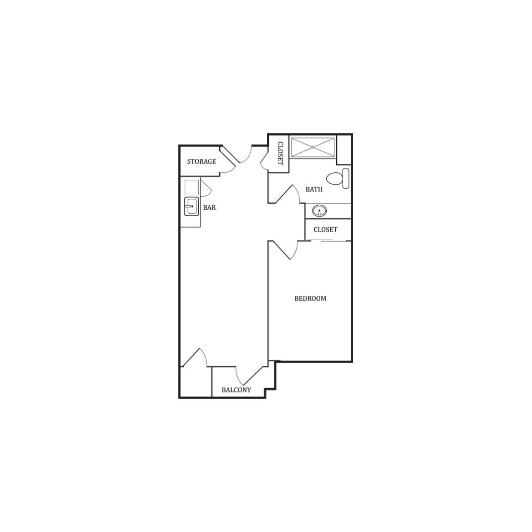 One bedroom