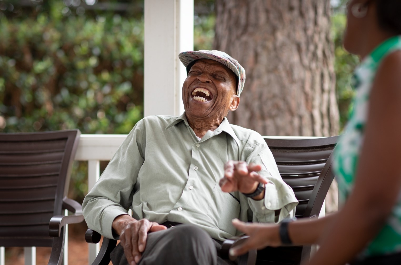 man smiling