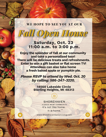 Fall Open House Flyer
