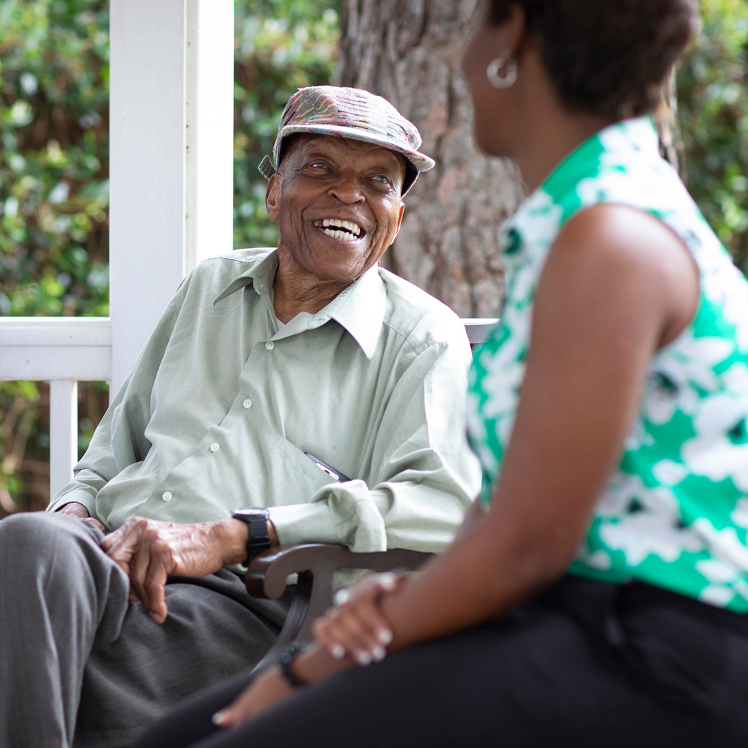 man smiling