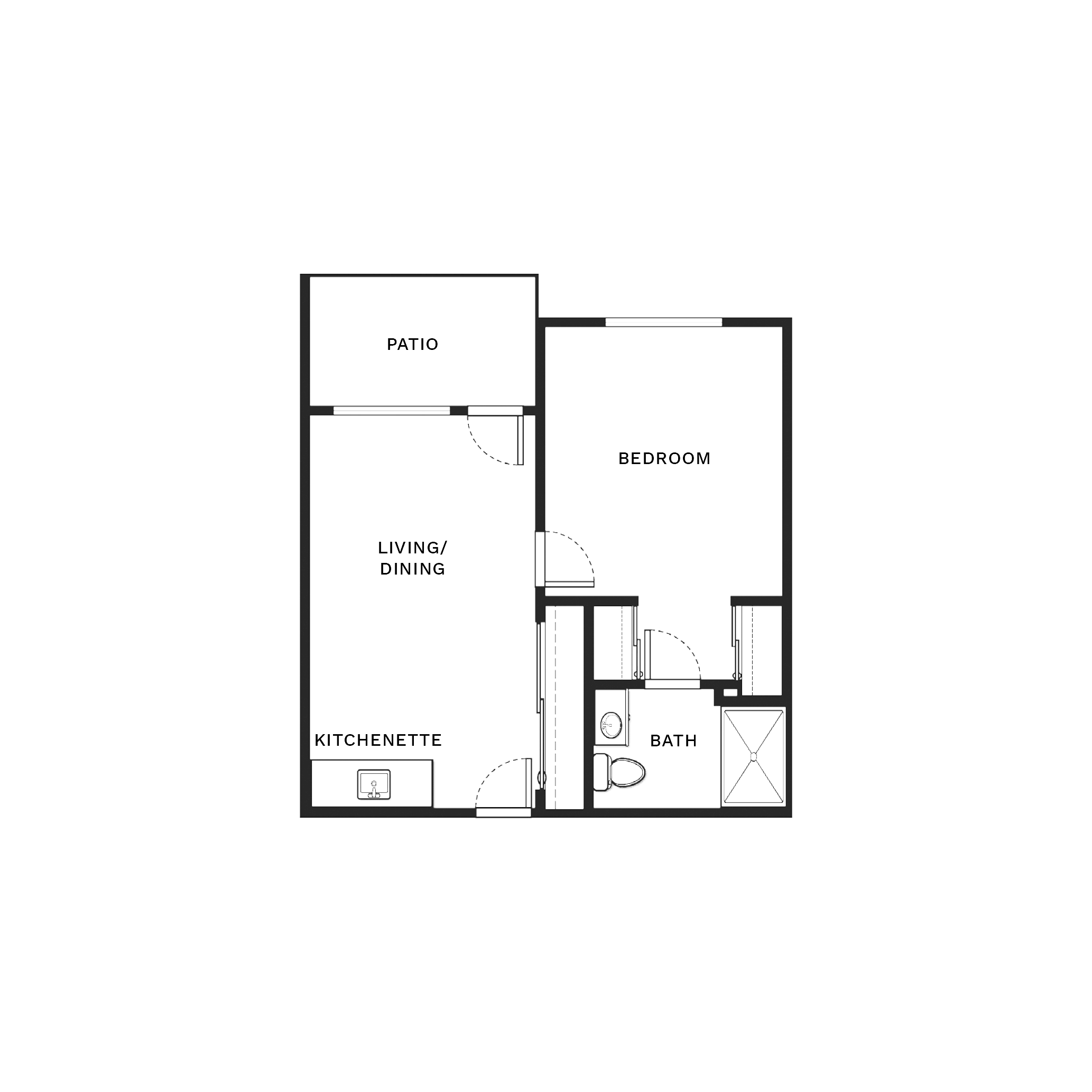 One-bedroom B1