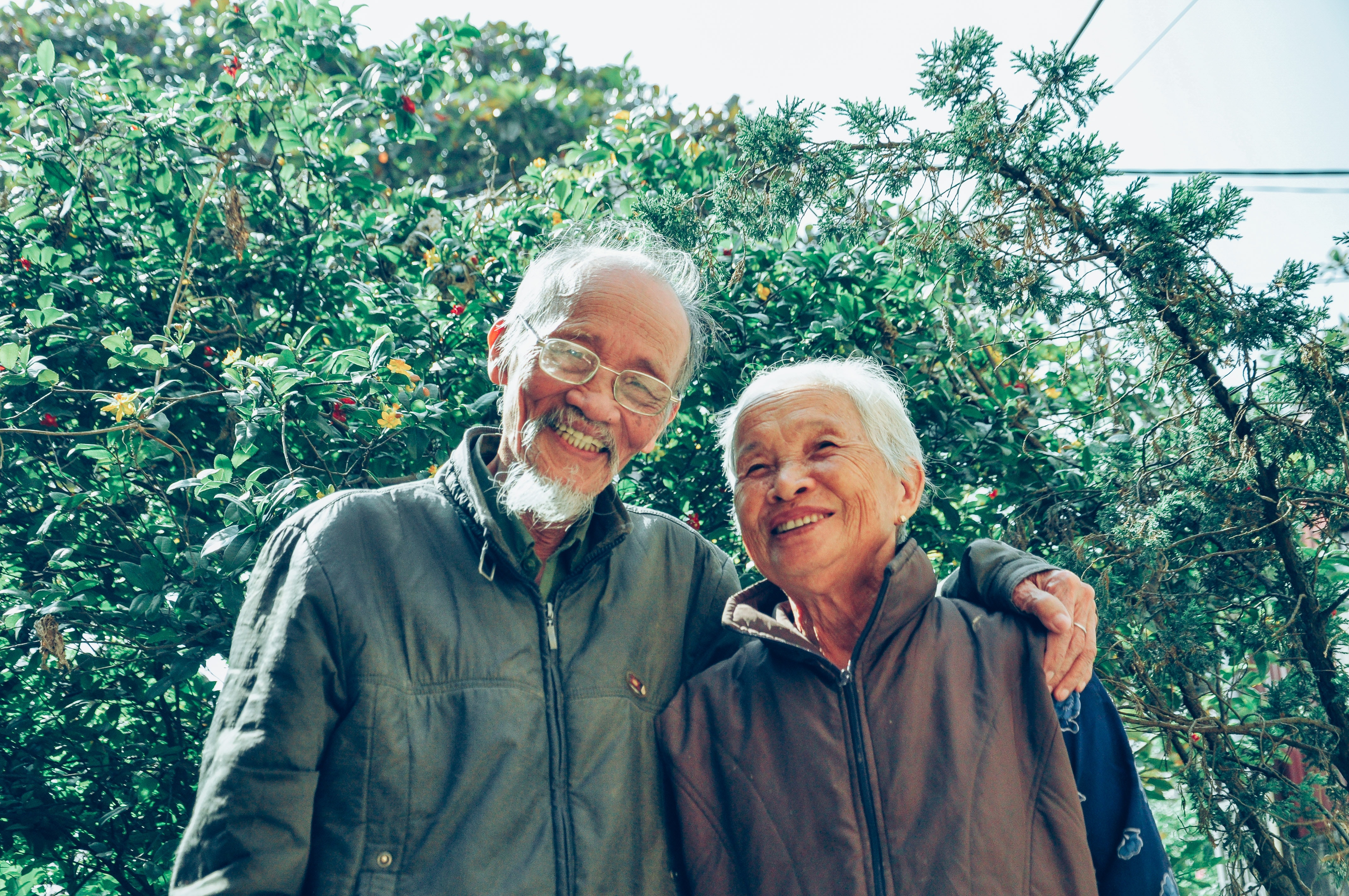 couple smiling