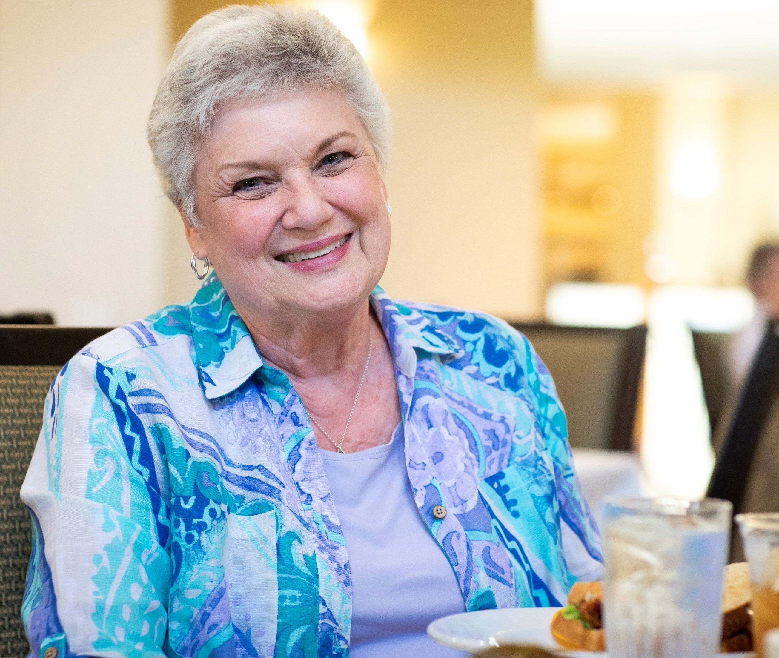 woman smiling