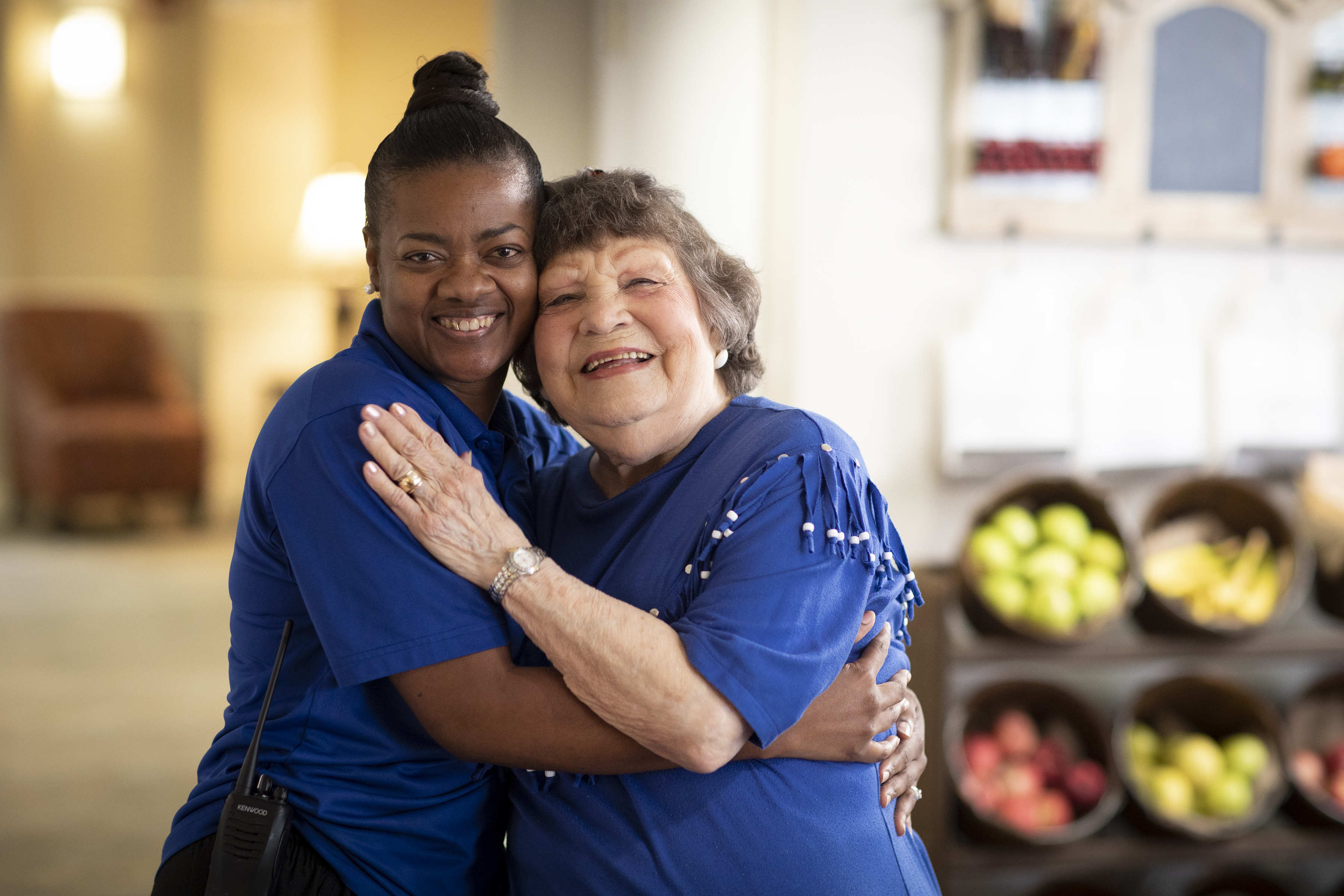 resident and caregiver