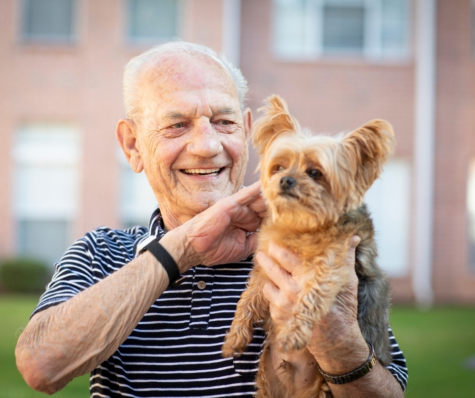 Man and dog