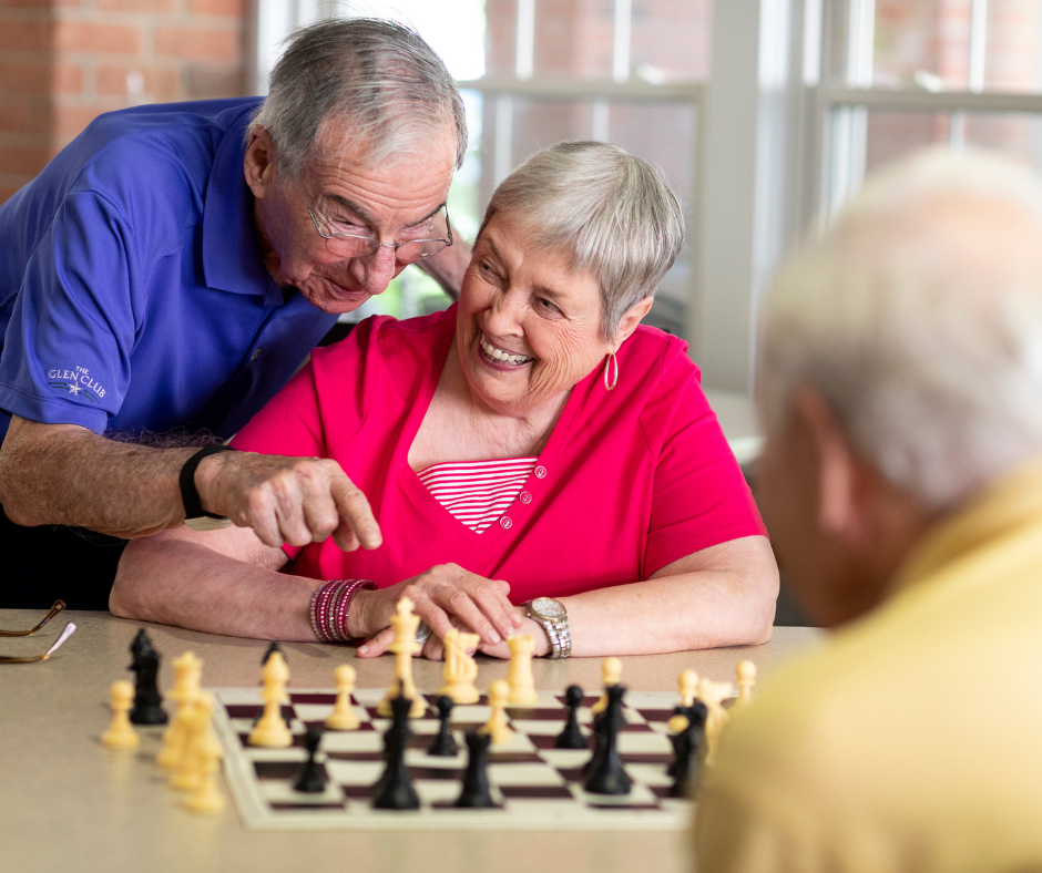 residents playing chess