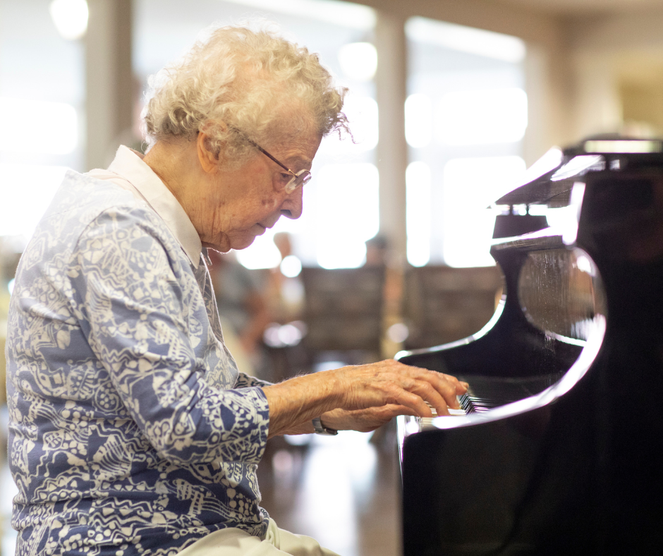resident playing piano