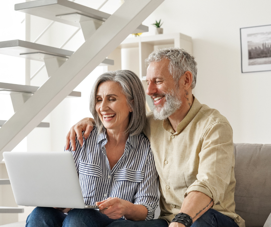 smiling couple