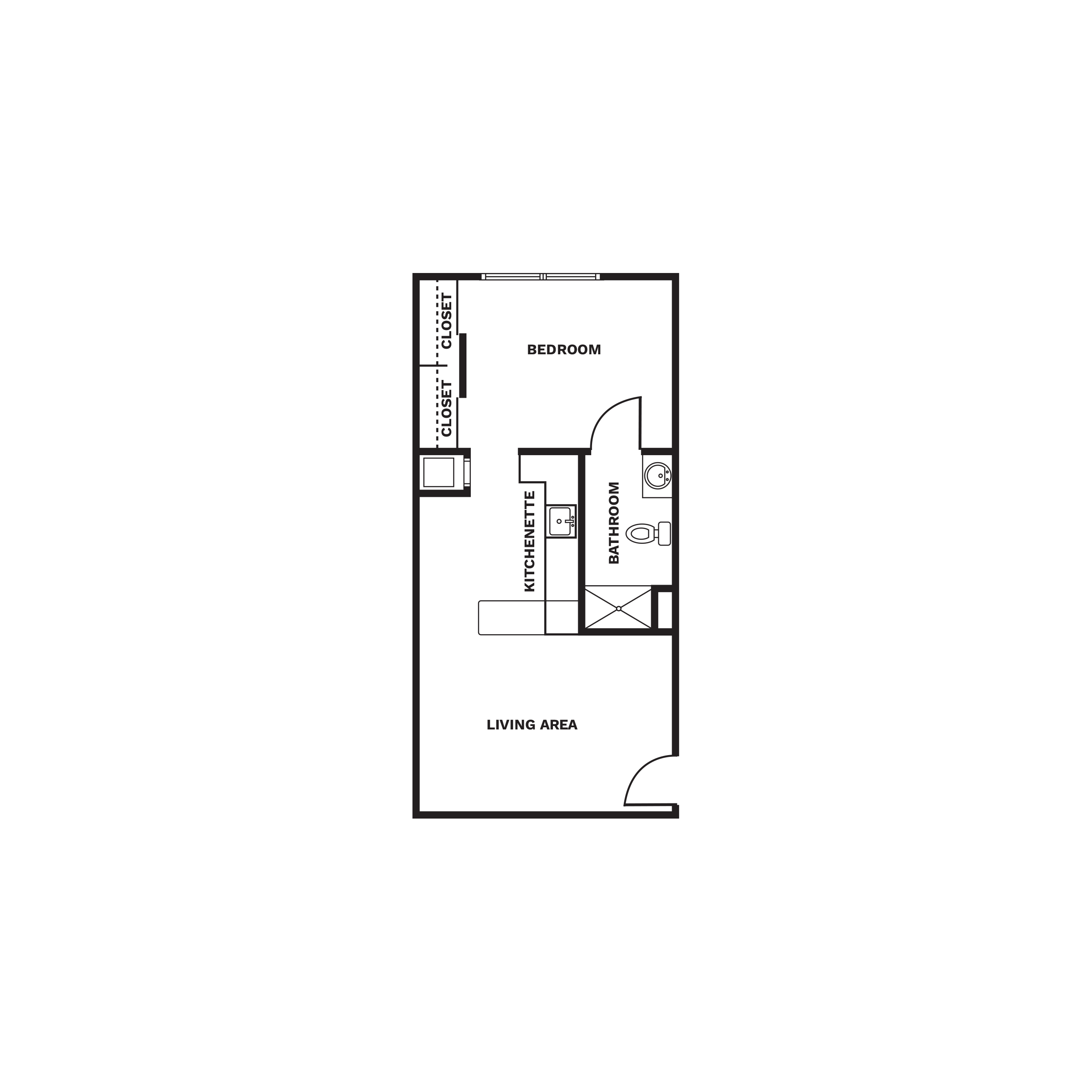 One Bedroom Courtyard